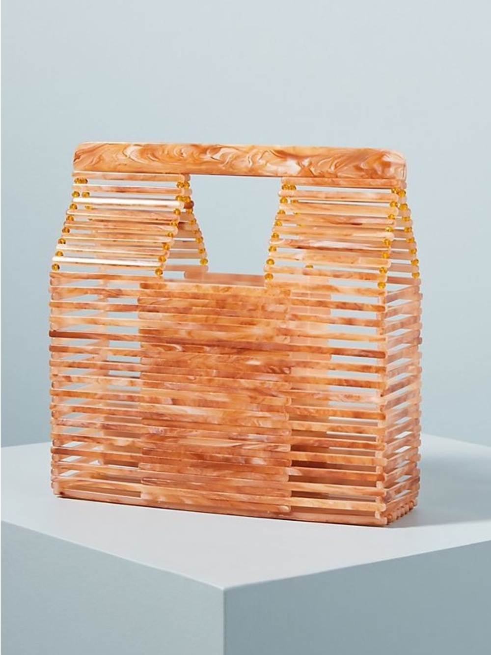 Anthropologie Jamie Acrylic Basket Bag